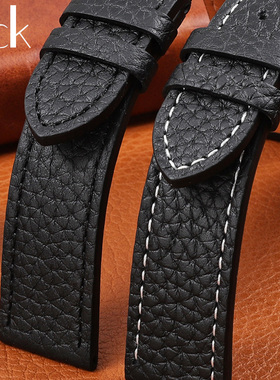 适用卡西欧dw飞亚达天梭天王阿玛尼浪琴黑红蓝绿色手表带真皮男女