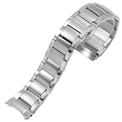 实心精钢手表带适配阿玛尼AR2447 2448 2434 2432 2433原款钢带22