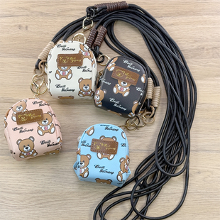 手机壳挂绳数据线儿童零用钱收纳包便携有线耳机收纳包皮质钥匙U