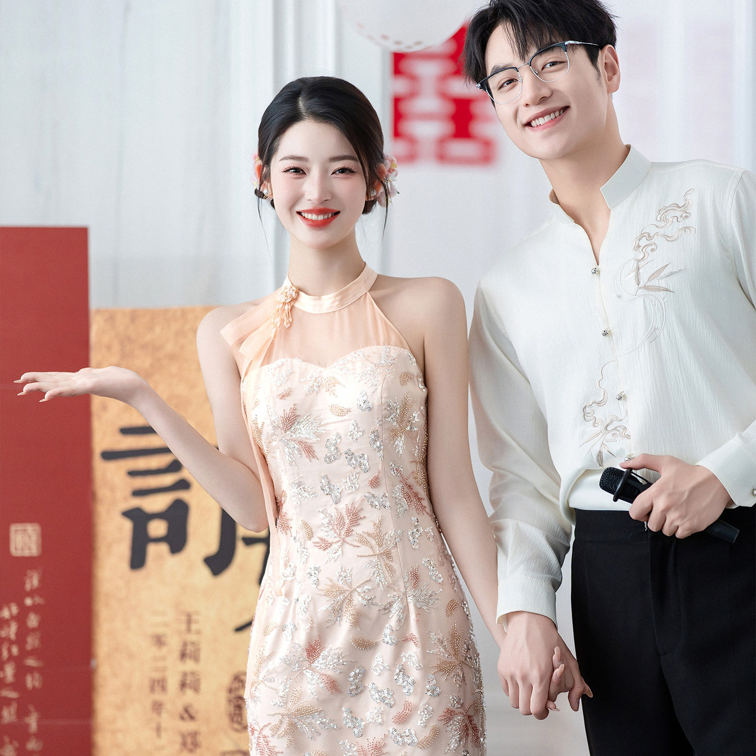 订婚礼服敬酒服婚服2026新款新娘橘色礼服裙显瘦小个子新娘出门服