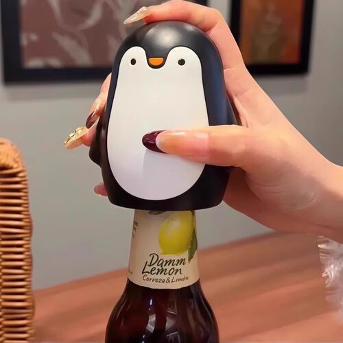 2025新款企鹅开瓶器家用创意开盖器卡通开罐器啤酒饮料起瓶器