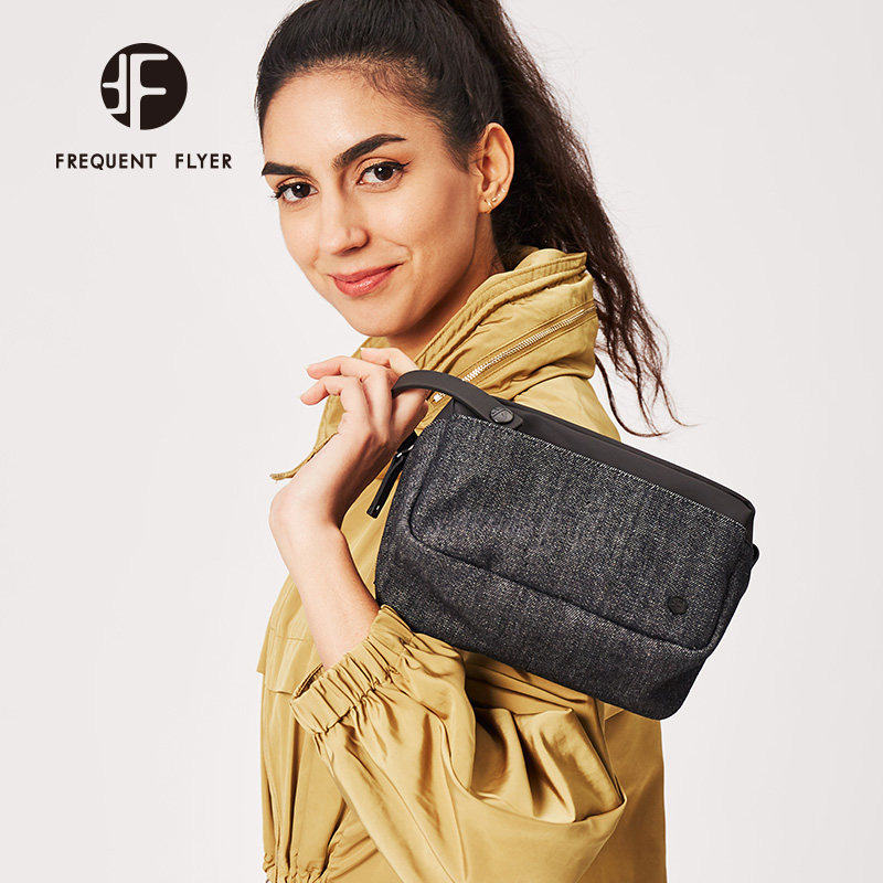 frequent flyer/飞行常客香港潮牌时尚男女手拿包旅游收纳洗漱包