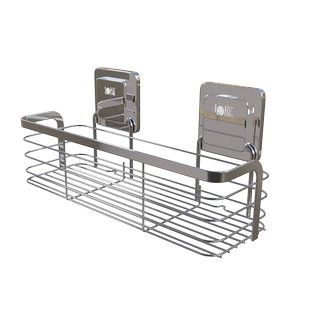 高端浴室洗澡间置物架洗手间洗脸台免打孔不锈钢沐浴露收纳柜套件