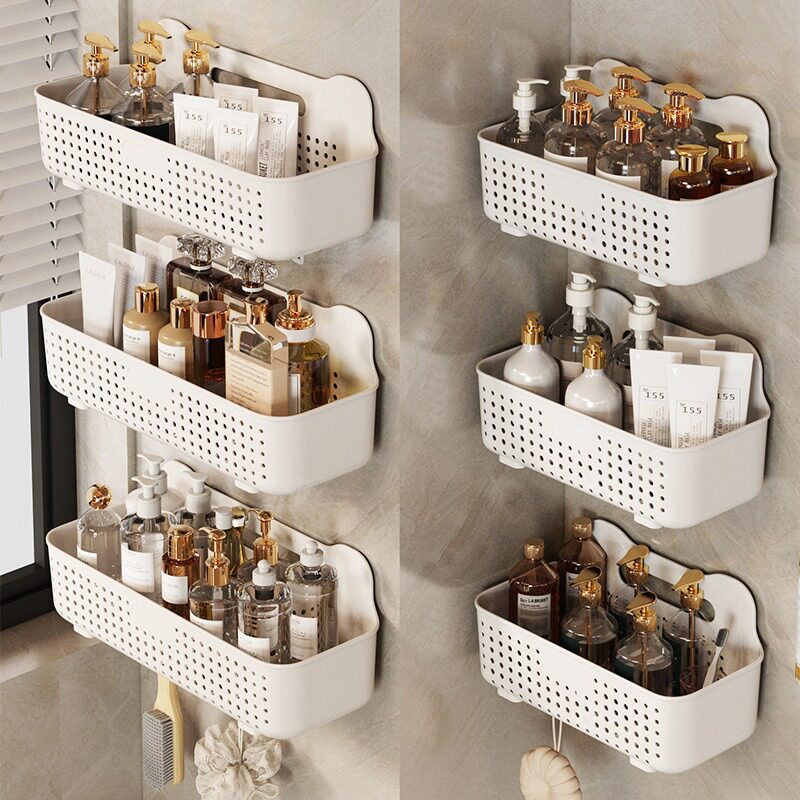 卫生间置物架厕所架子壁挂式免打孔挂墙上收纳架化妆品收纳挂钩架,家庭/个人清洁工具,浴室角架/置物架,淘宝优惠券,粉丝福利购,淘宝优惠卷