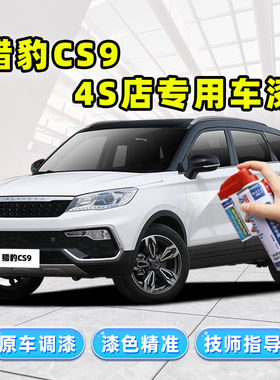 猎豹CS9补漆笔专用自喷漆白色金色蓝色橙色红色车漆划痕修复神器