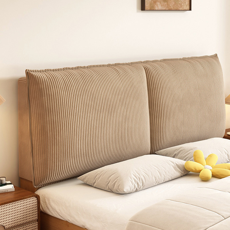 床头靠垫软包大靠背灯芯绒床头软包榻榻米免洗自粘靠背垫双人靠枕