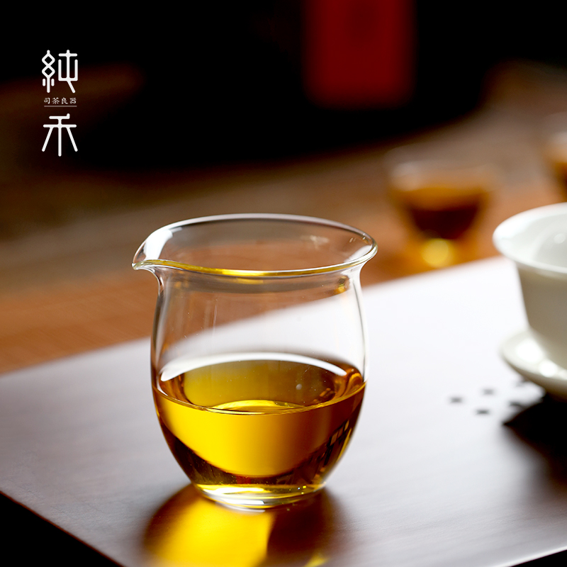 日式手工加厚耐热玻璃公道杯 透明匀杯功夫茶海分茶器大容量高档