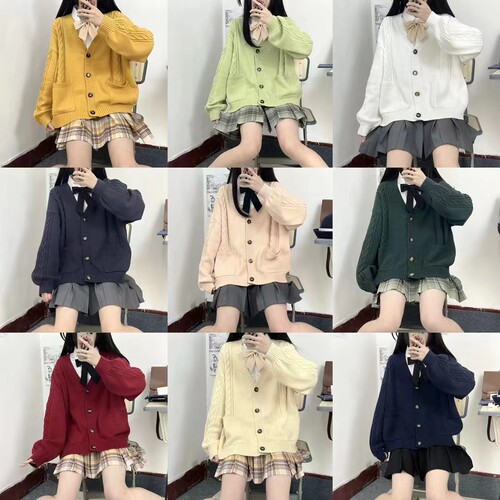 软软糯糯奶油开衫毛衣