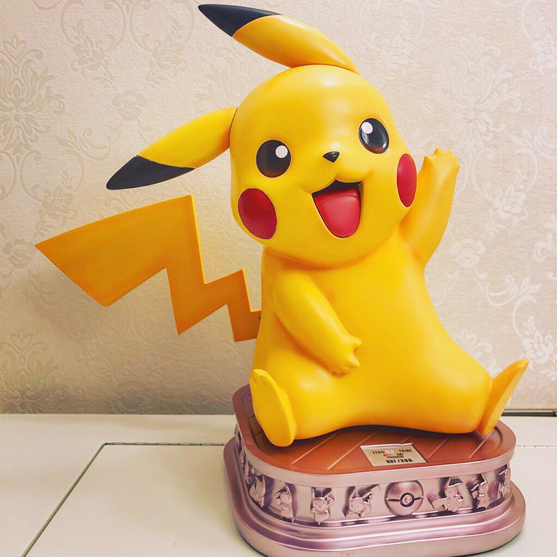 皮卡丘摆件张艺兴同款神奇宝贝手办模型宝可梦大公仔桌面创意礼物