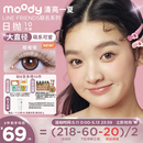 花色上新 moody LineFriends美瞳日抛大直径摆摆蓝彩色隐形眼镜