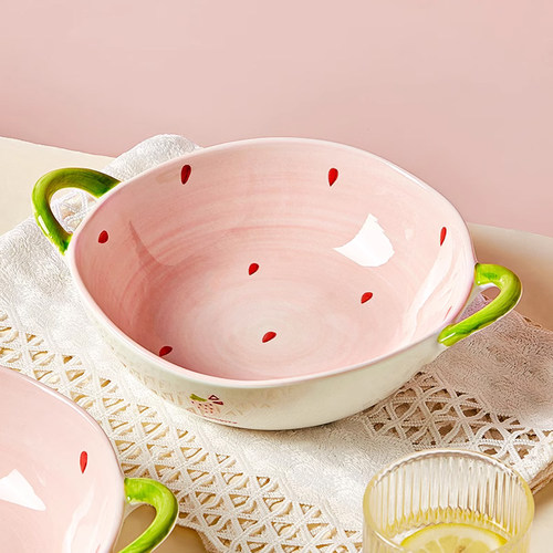 釉下彩陶瓷汤面碗汤盆可爱高颜值