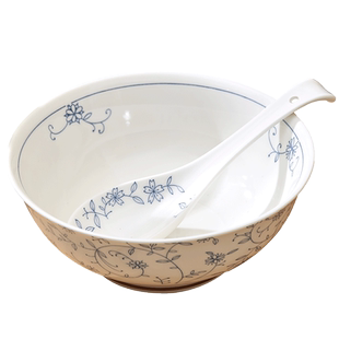 日式景德镇陶瓷餐具8寸汤碗吃面碗大号家用大容量高颜值螺蛳粉碗