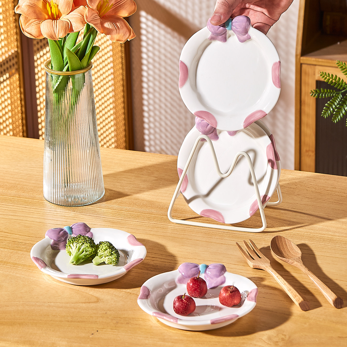 高颜值可爱陶瓷骨碟吐骨头盘碟子家用6寸小盘子小吃碟餐桌垃圾盘,餐饮具,碟,淘宝优惠券,粉丝福利购,淘宝优惠卷