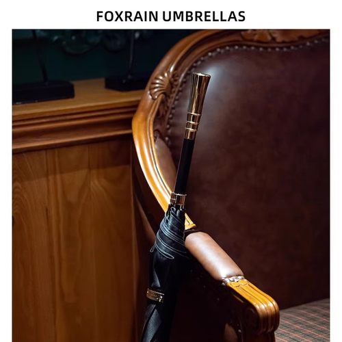 foxrain复古直杆大号长柄雨伞