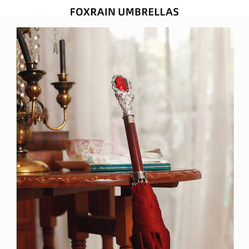FOXRAIN高颜值红宝石晴雨两用伞