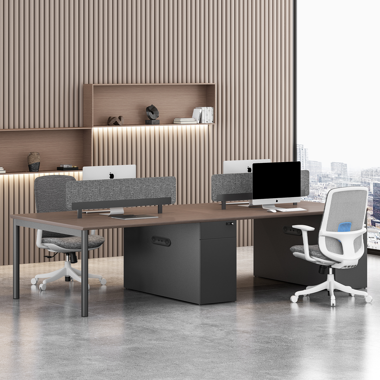 捷奥简约现代办公桌椅组合