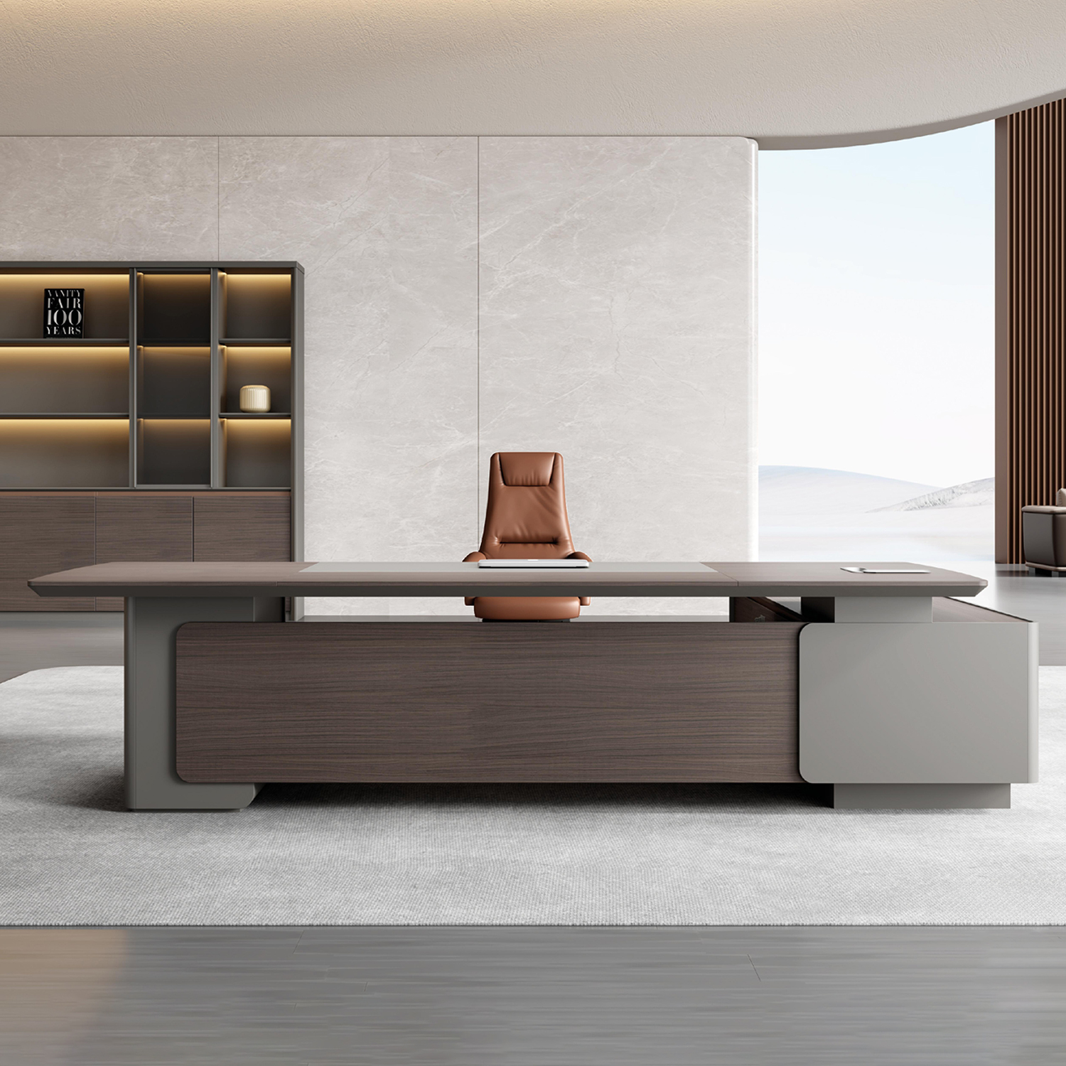 老板办公室桌椅组合大班台