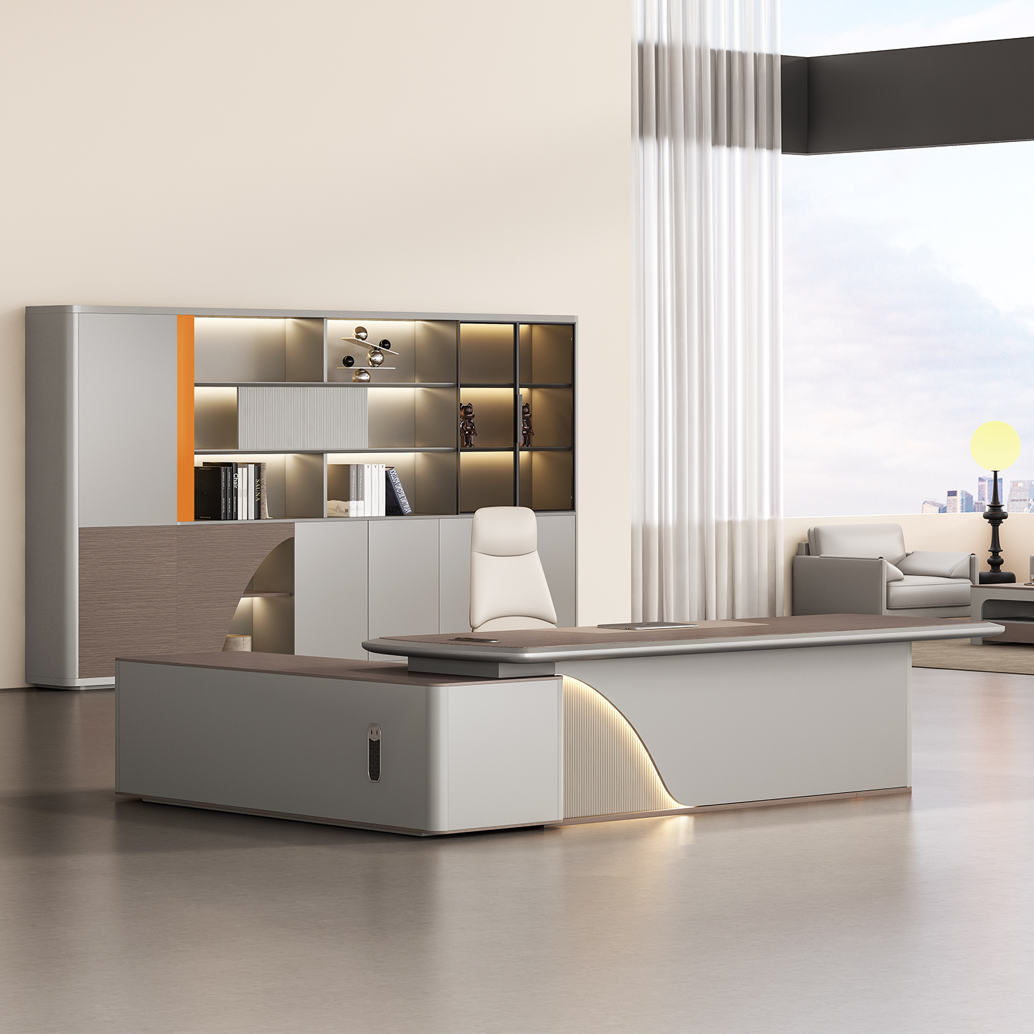 老板桌简约现代大班台