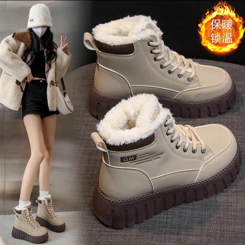 俄罗斯飞行员雪地靴2025秋冬季新款女士帕拉鞋加绒保暖运动休闲鞋