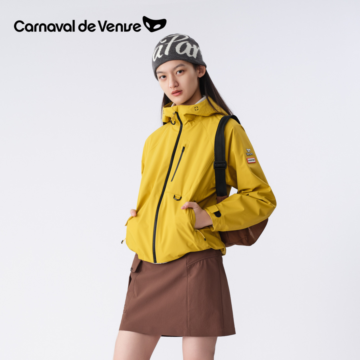 Hunter联名venise威尼斯DERMIZAX防水透湿女冲锋衣26新品户外外套图片
