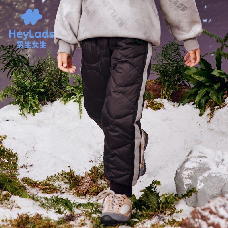 男生女生男大童侧边条纹拼接长裤NPCFJ43081A