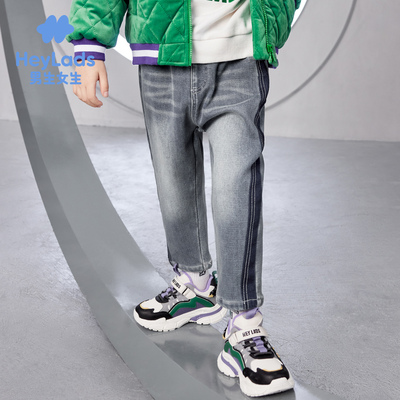 男生女生男小童潮流舒适长裤NPNEJ43210A