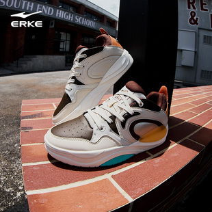新款 鞋 子厚底男款 鸿星尔克男鞋 运动鞋 印象熊猫秋季 休闲鞋 高帮板鞋