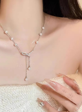 2025新款时尚百搭项链女简约气质锁骨链高级感颈链配饰