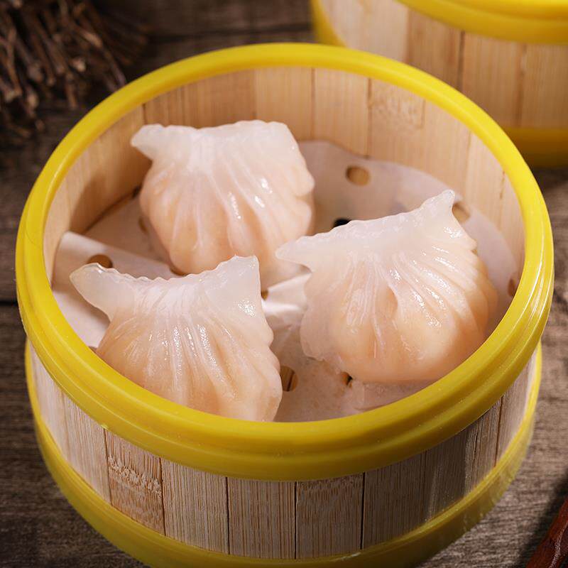 广式水晶虾饺虾饺皇广东港式早茶点心冷冻鲜虾仁速冻火锅虾饼虾滑