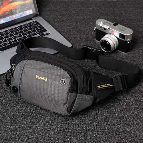 夏季多功能帆布单肩男士运动腰包