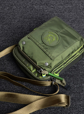 斜挎包男迷你单肩包帆布牛津布夏季小包男包手机包潮牌包包随身包