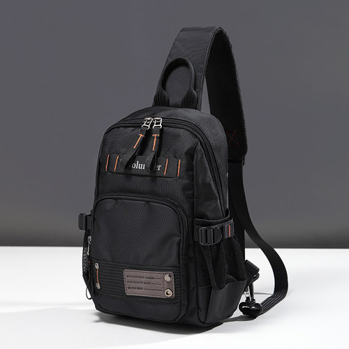 男胸包牛津布单肩包帆布小手机包