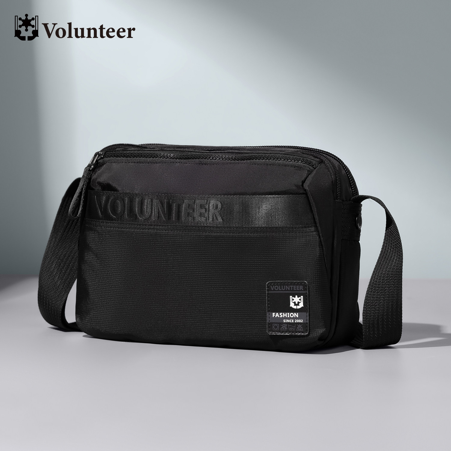 华朗迪尔新款男士斜挎包轻便休闲小包牛津布挎包户外通勤单肩包男