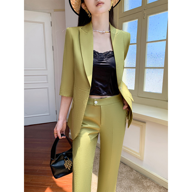 夏季薄款西装套装女2026新款高端时尚气质休闲西服正装女职业工装