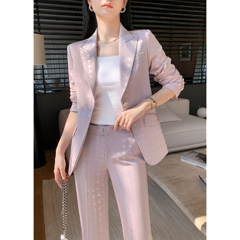 2026新款高级感西装套装女春秋气场强大气质女神范通勤阔腿裤西服