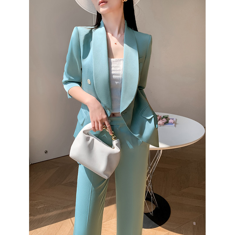 西装女外套装2026年新款夏季修身显瘦气质高级时尚感职业正装西服