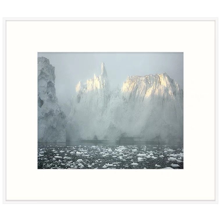 olaf otto becker 彩色胶片摄影作品 icefjord 冰川装饰画