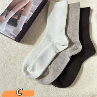 福利M羊毛袜子一盒3双