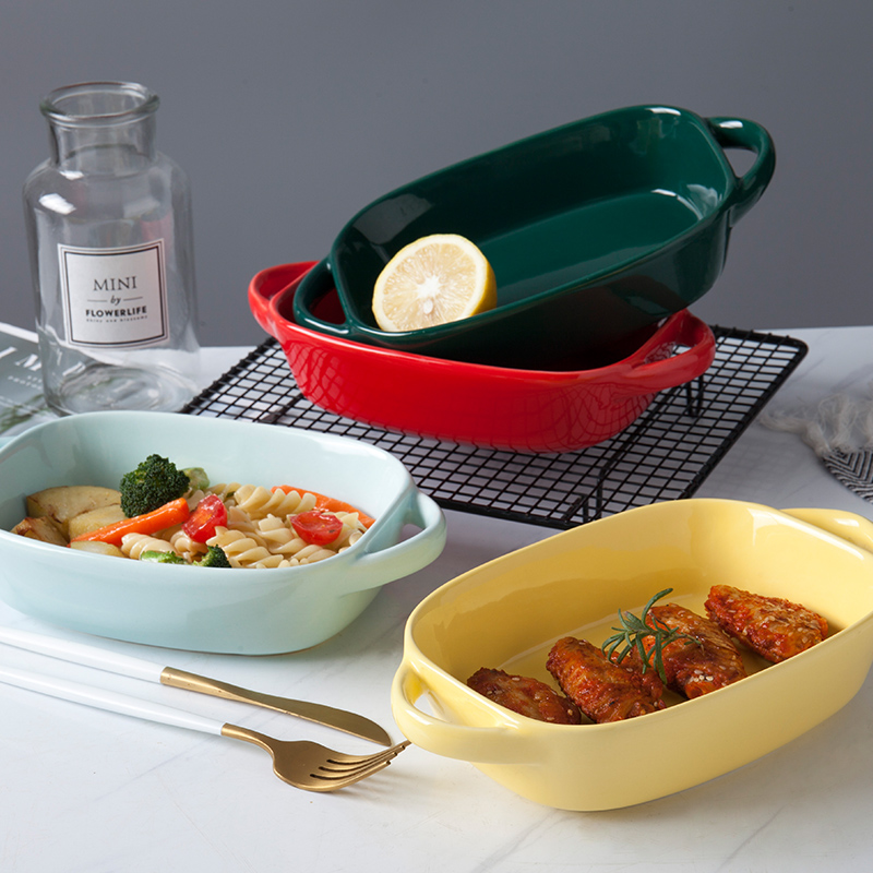 网红耐高温陶瓷烤盘烘培焗饭碗