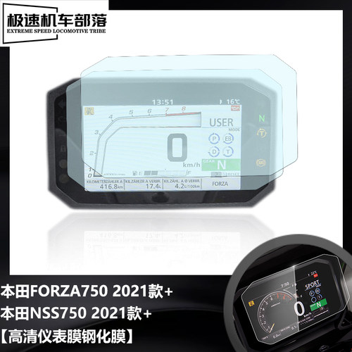 本田佛沙750NSS750仪表膜钢化膜