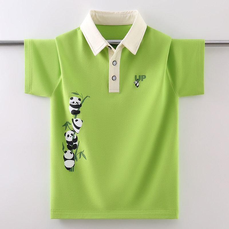2025新款男童t恤短袖中国风中大儿童夏装纯棉翻领polo衫宝宝童装,童装/婴儿装/亲子装,T恤,淘宝优惠券,粉丝福利购,淘宝优惠卷