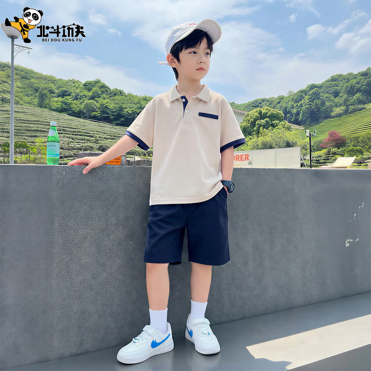 男童夏季短袖套装2026新款儿童中大童宝宝两件套装薄款帅气韩版潮