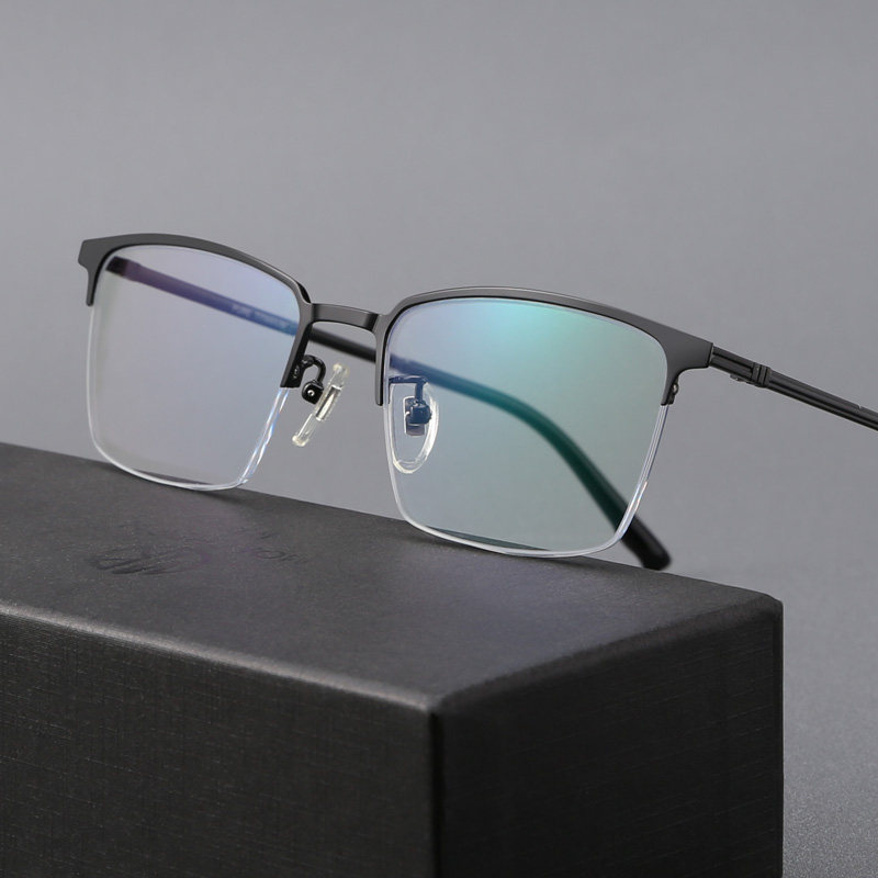 木川眼镜框男款超轻钛架复古商务方框配近视镜可配度数半框眼睛架,ZIPPO/瑞士军刀/眼镜,眼镜架,淘宝优惠券,粉丝福利购,淘宝优惠卷