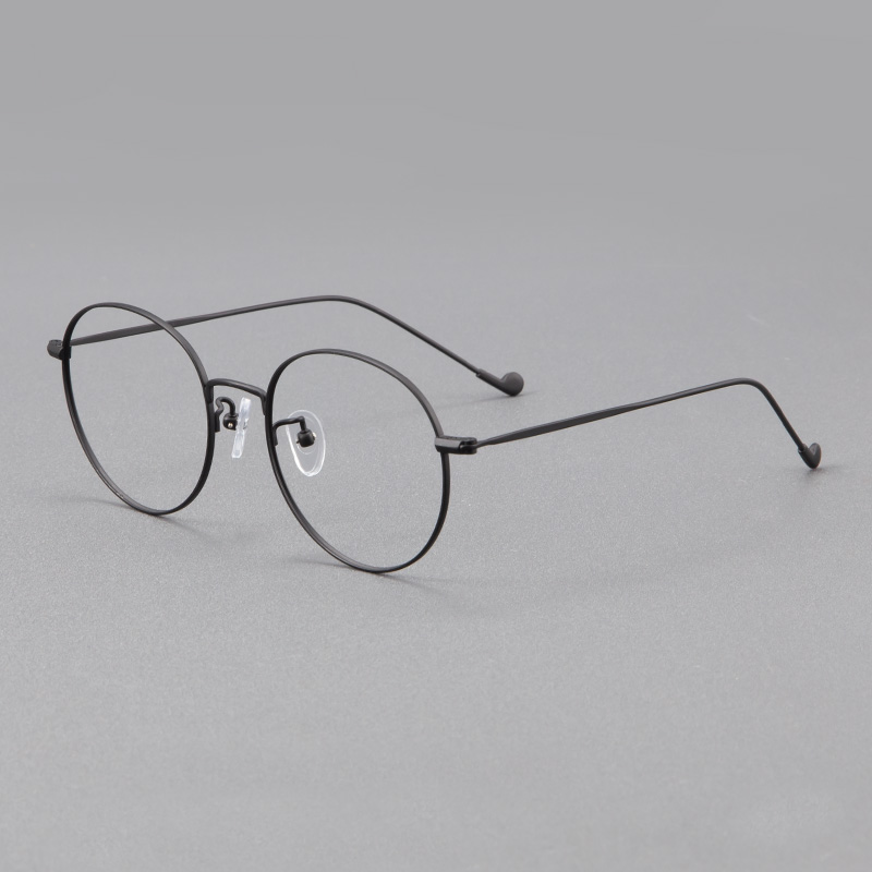 木川男女同款圆框眼镜近视