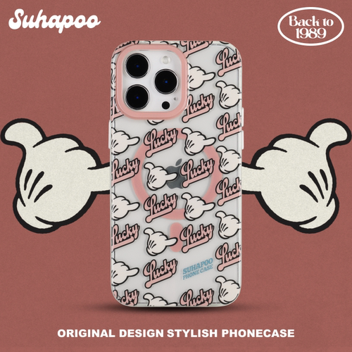 suhapoo壳内策展 最幸运磁吸附手机壳iPhone17promax苹果16原创15ins风16pro14plus全包美式复古