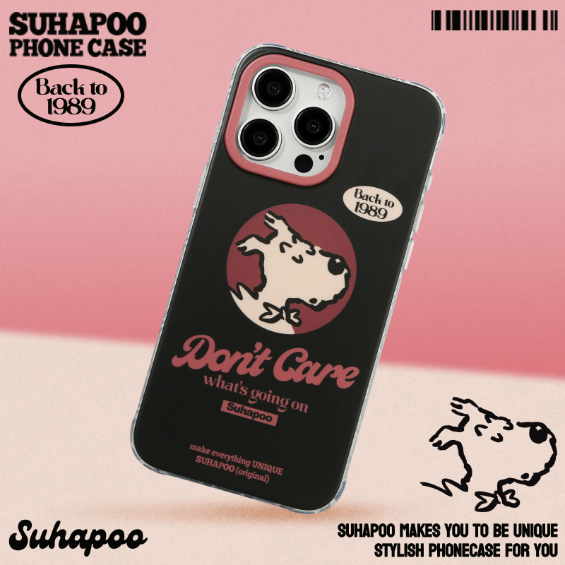 suhapoo壳内策展 黑粉配色丁丁狗磁吸附手机壳iPhone17promax苹果16原创15ins风16pro14plus全包美式复古,3C数码配件,手机保护套/壳,淘宝优惠券,粉丝福利购,淘宝优惠卷