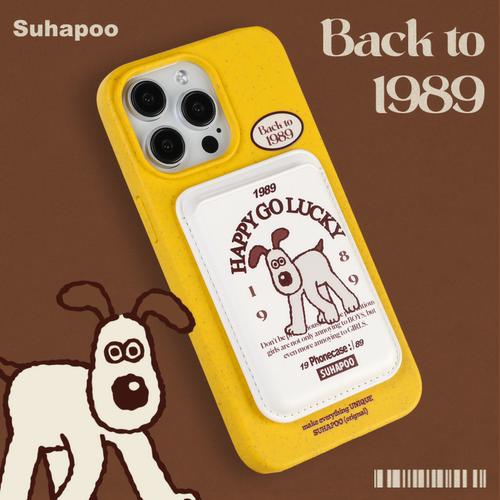 suhapoo壳内策展 怪狗狗散步磁吸附手机壳iPhone17promax苹果16原创13ins风15pro14plus全包美式复古