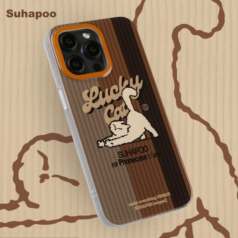 suhapoo壳内策展 美德拉西蒙猫磁吸附手机壳iPhone17promax苹果16原创15ins风16pro14plus全包美式复古