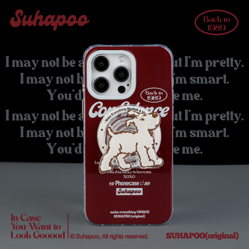 suhapoo壳内策展 安可拉红丁丁狗手机壳iPhone17promax苹果16原创15ins风16pro14plus全包