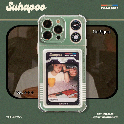 suhapoo壳内策展 复古电视机卡包手机壳 iphone17pro苹果16原创15小众14max13plus可爱X手机套ins